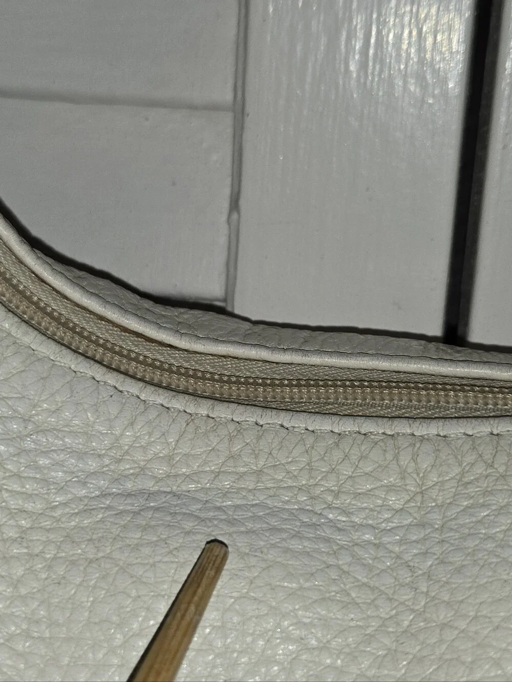Brighton White Pebble Leather Hobo Shoulder Bag Rainbow Braided Strap